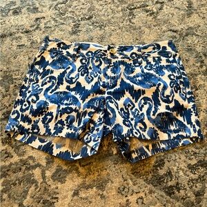 Lilly Pulitzer Blue and White Patterned Shorts